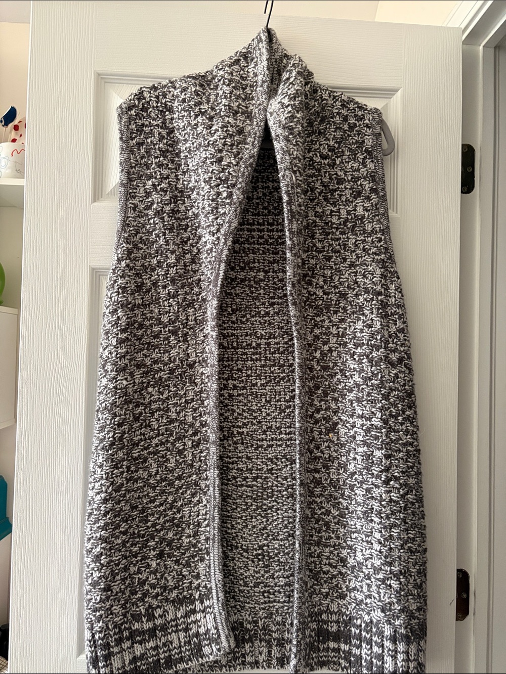 GAP Gray Open-Front Knit Women's Sweater Vest